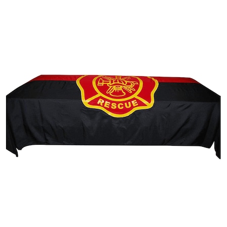 Global Flags Unlimited Fire Rescue Memorial Drape 5'x9.5' 208306